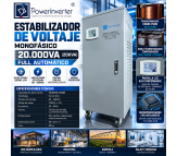 ESTABILIZADOR MONOFÁSICO 220VAC 20.000VA SERVO-MOTOR-CONTROL 